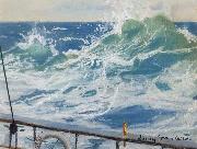 William Stott of Oldham Sunlit Wave USA oil painting artist